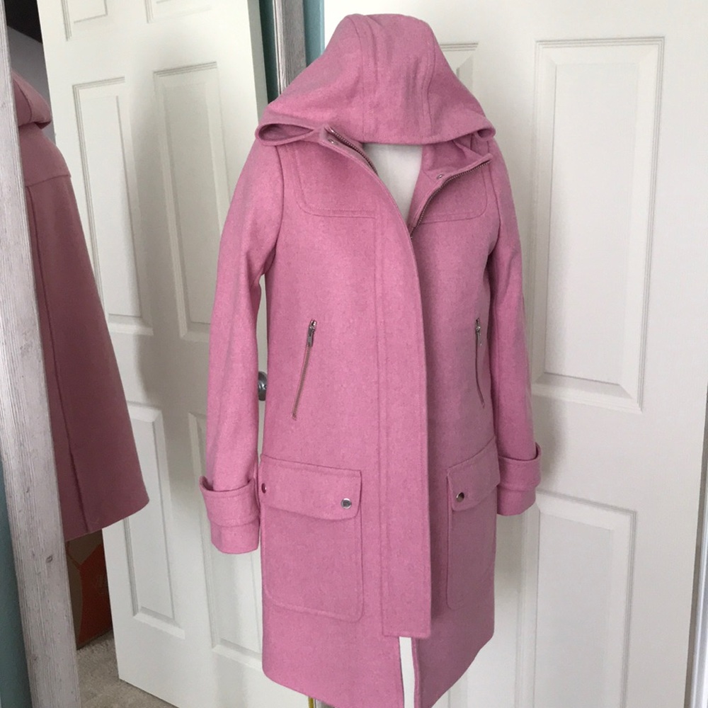 j. crew wool melton duffle coat